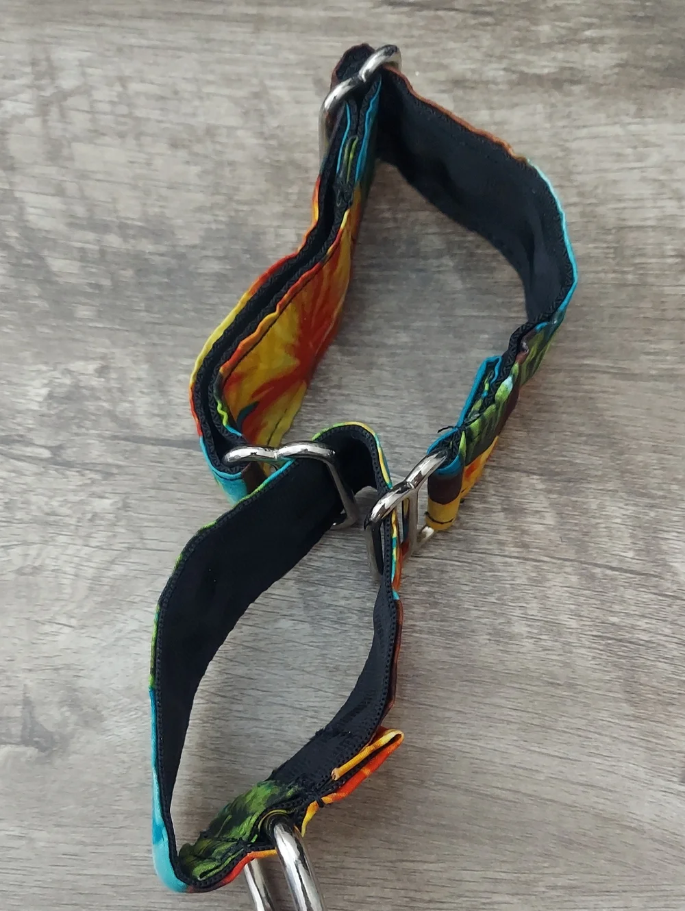 Custom Martingale Dog Collar Hawaiian Tropical Hibiscus 1.5